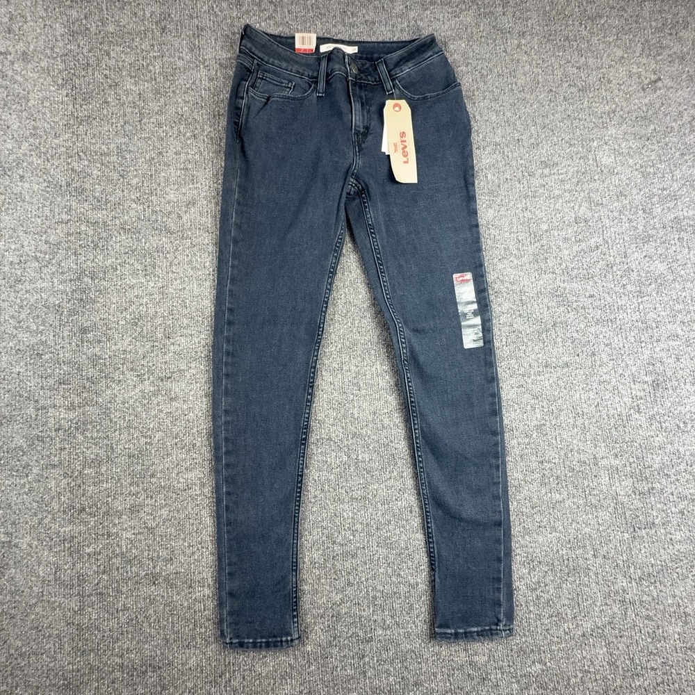 Levi's 535 Super Skinny Jeans Womens 6 Dark Wash Blue Mid Rise Stretch Denim